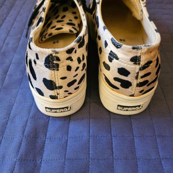 Superga Platform Leopard Spot Print Sneakers Women’s 7.5 - Picture 5 of 7